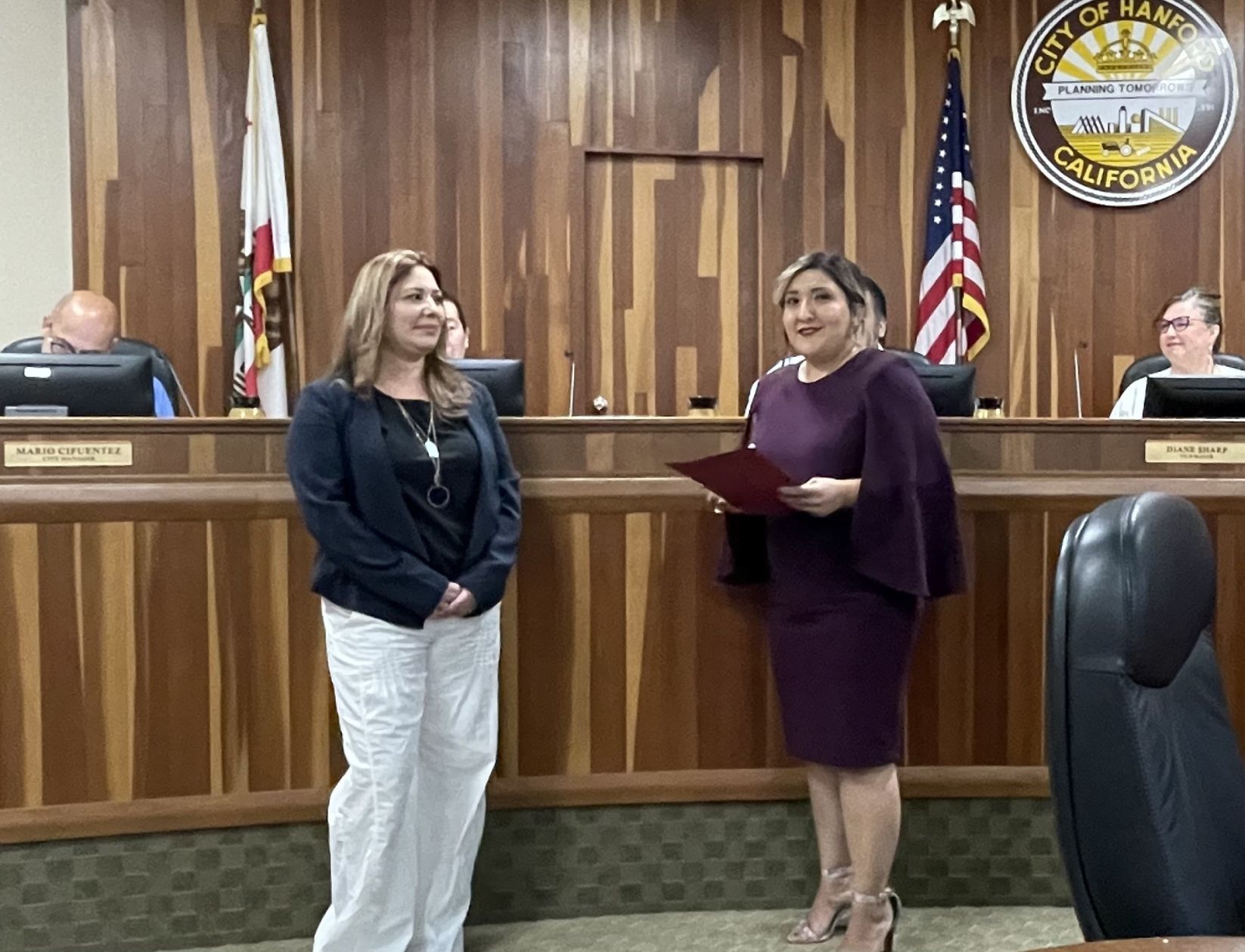 Saltray sworn in